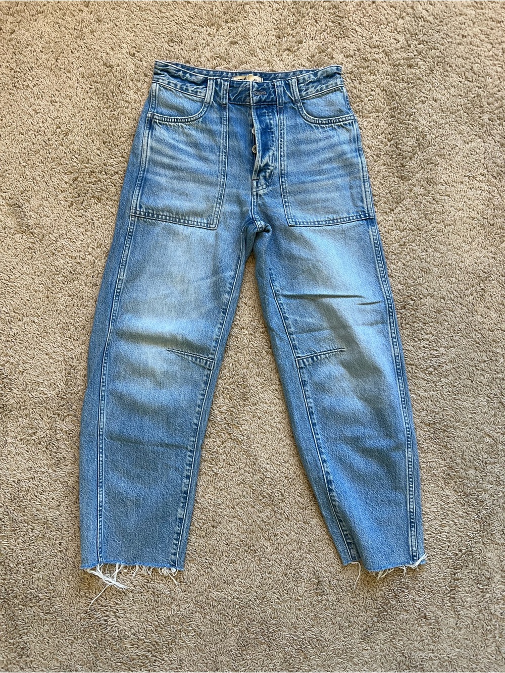 Madewell High-Rise darted barrel-leg jean